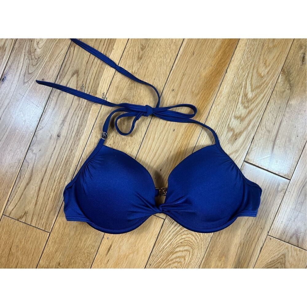 Victoria Secret Blue Swim Top Size 34C